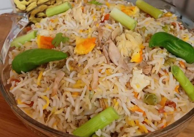 Chicken Vegetable Egg Fried Rice