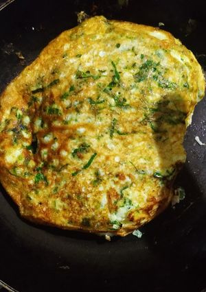 Una foto de Tortilla de claras y acelga