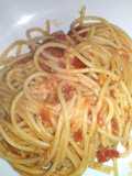 Spaghetti con il ragù di orata
