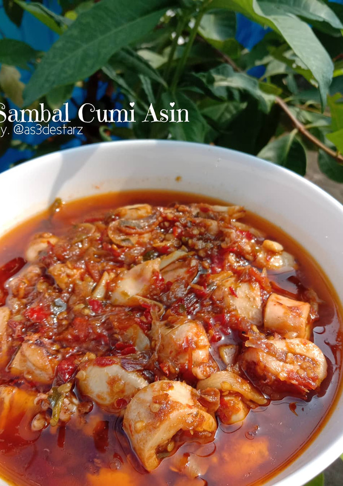 Foto resep Sambal Cumi Asin (Dengan Tips Untuk Jualan)