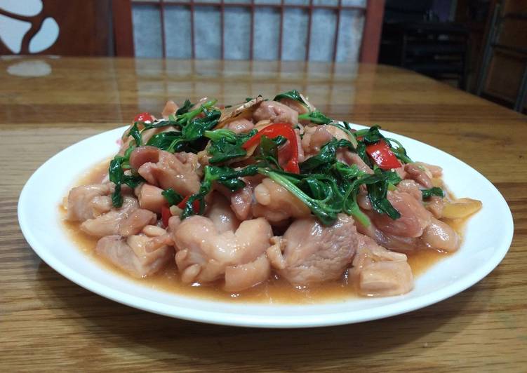 Resep San fe chi / ayam kemangi saus tiram, Paling Enak