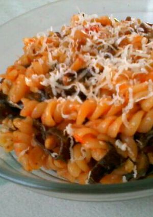 Foto resep Fusilli+Jamur Tumis Pedas
