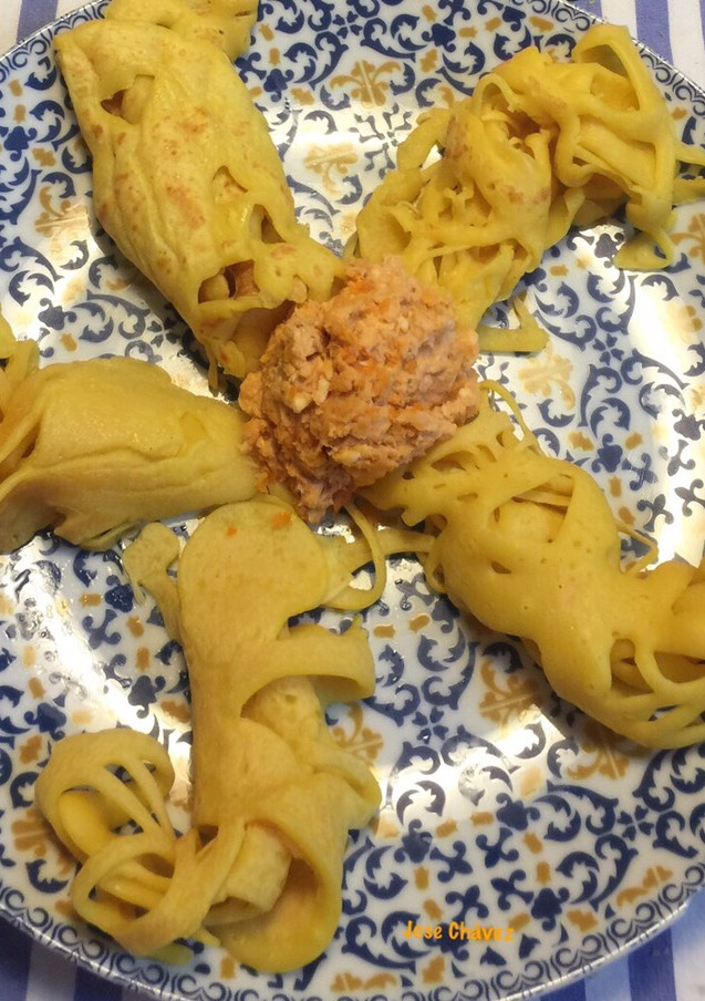 Una foto de Crepe Malasio (Roti Jala)
