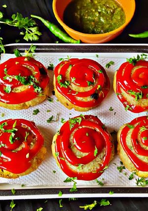 A picture of Poha Potato Cutlet.
