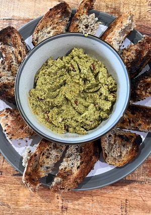 A picture of Forgotten olives dip (tapenade-ish).