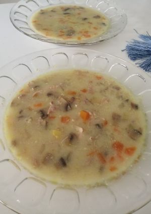 عکسی از دستور سوپ شیر