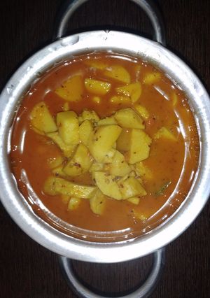 A picture of Arbi ki sabzi.