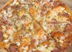 Hình của món Pizza hải sản.