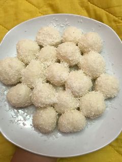 صورة لوصفة كرات جوز الهند