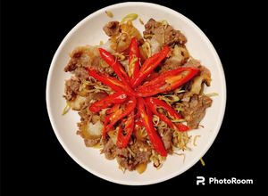 Hình của món Thịt bê thui xào sả ớt #tapdevang23.