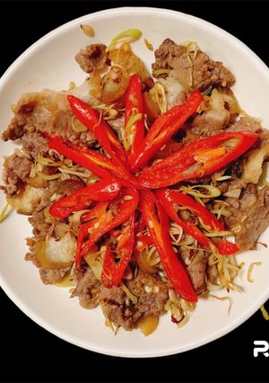 Hình của món Thịt bê thui xào sả ớt #tapdevang23.