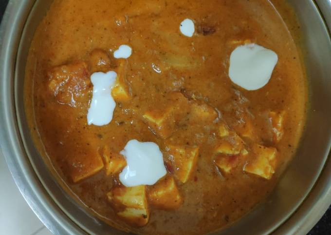 Paneer Makhanwala Recipe By Vidyutaa Kashyap Cookpad