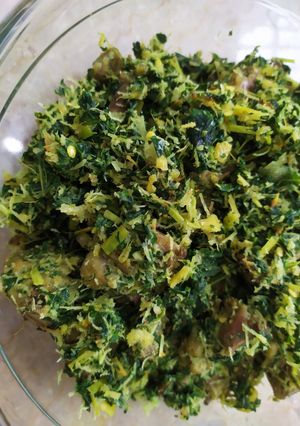 Foto resep Cincang Ayam Daun Singkong
