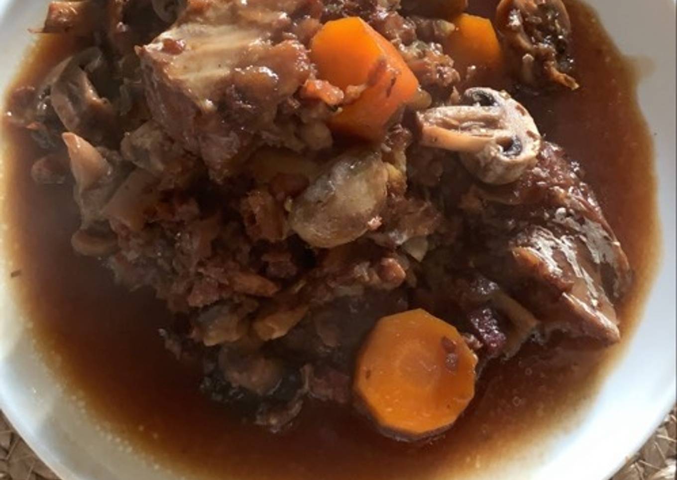 Cabillaud à la bourguignonne au Cookeo