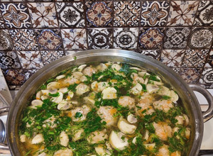 Фото Легкий супчик з шампіньйонами та фрикадельками😋.