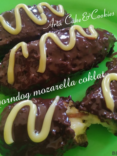 Foto resep Corndog mozarella coklat