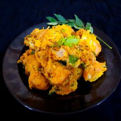 A picture of Bread upma.
