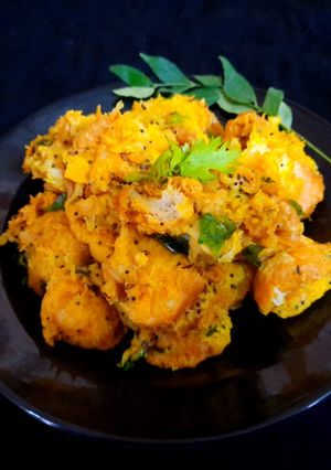 A picture of Bread upma.