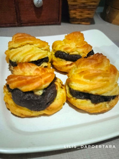 Foto resep Kue Soes Vla Coklat