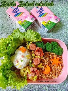 Foto resep Bento bekal sekolah