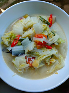 Foto resep Sawi putih masak santan