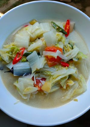 Foto resep Sawi putih masak santan