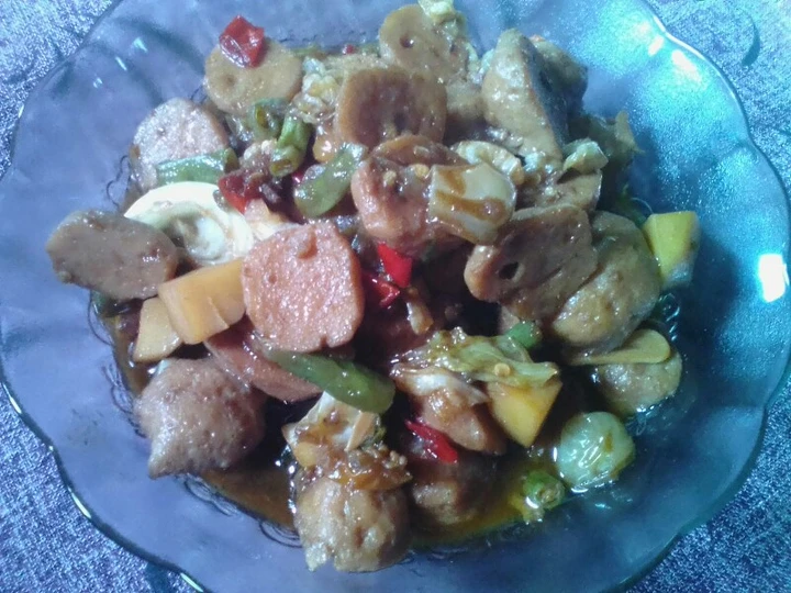 Langkah Mudah untuk Membuat Resep Oseng pentol ayam sayur sop yang Sempurna Anti Ribet, Mantap