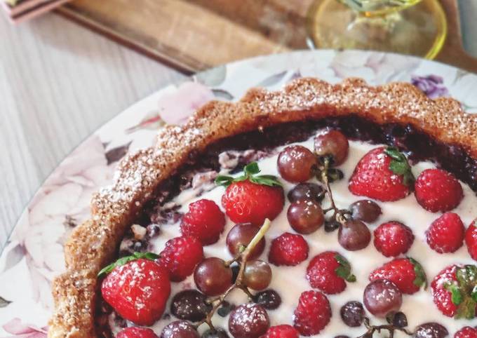 Crostata morbida ai frutti rossi senza glutine