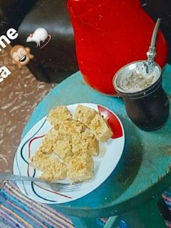 Una foto de Torta de naranja y avena