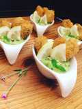 Cholguitas empanizadas con mousse de aguacate 🥑