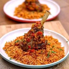 A picture of Jollof rice.