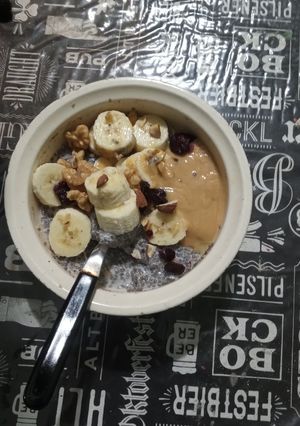Una foto de Chía pudding vegano y proteico 🌱
