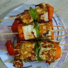 Paneer tikka A picture of Paneer tikka.
