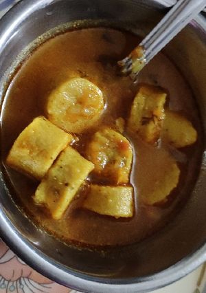 बेसन गट्टे की सब्जी (besan gatte ki sabzi recipe in Hindi) रेसिपी मुख्य फोटो