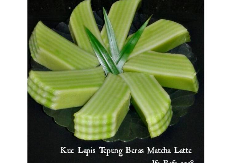 Kue Lapis Tepung Beras Matcha Latte (#pr_lapistradisional)