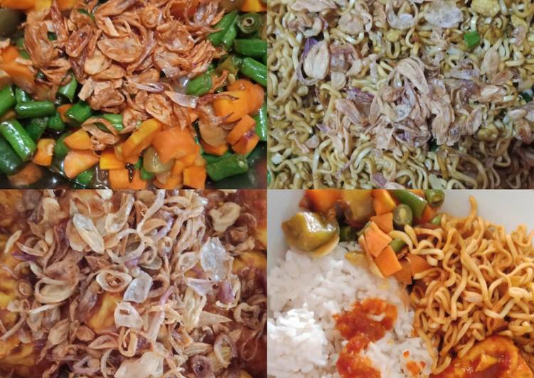 Cara Menyiapkan Nasi Rames simple Ala Bun&#39;Nies Khas Suroboyo Bikin Ngiler