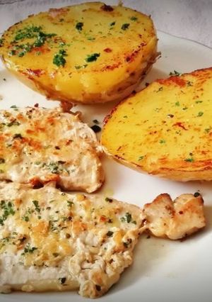 Una foto de Filetes de Lomo de Cerdo en Salsa verde