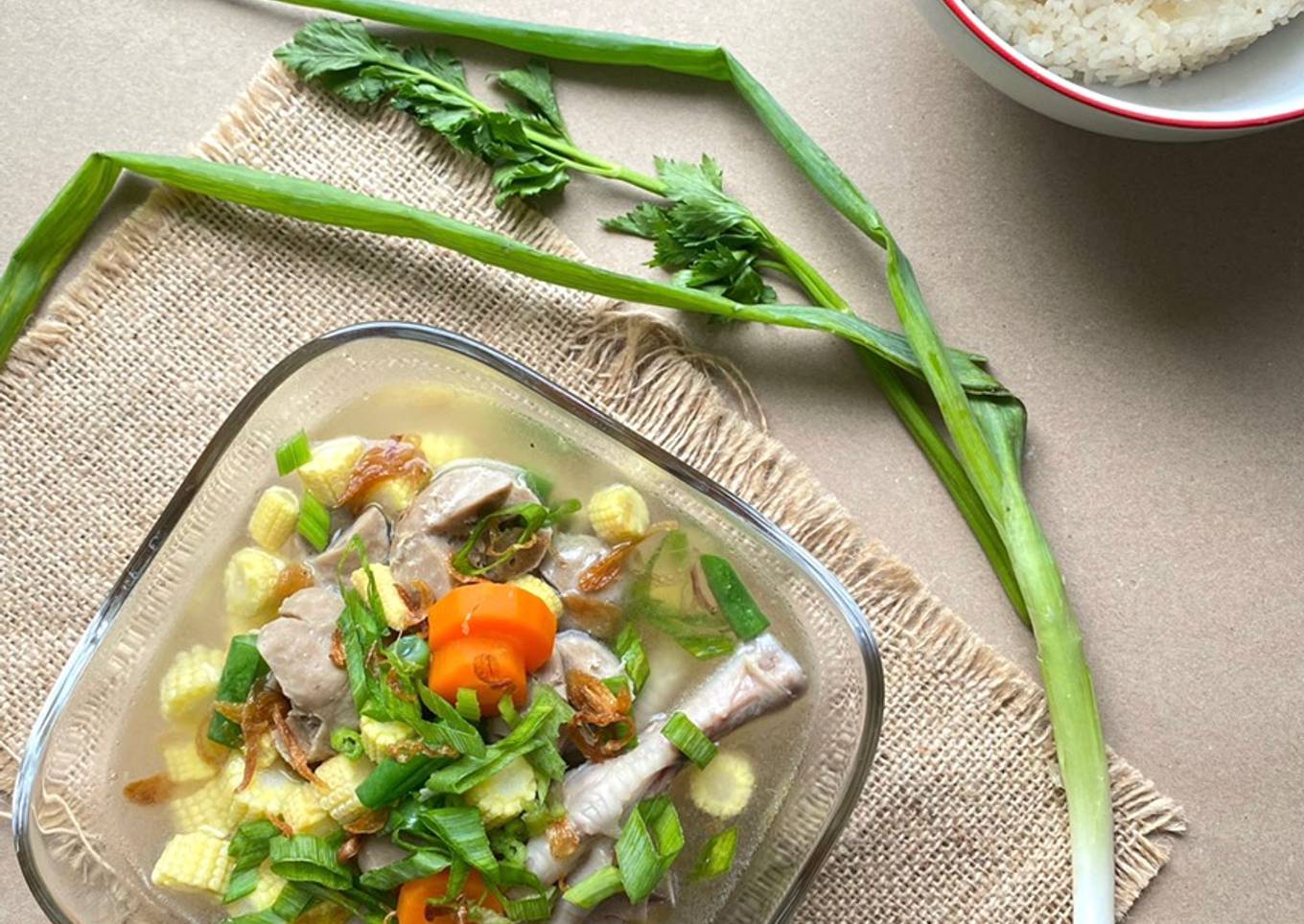 Sop Baso Ceker Jagung Putren