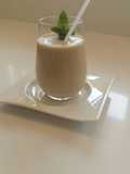 Milk, Cookie, and Banana Smoothie