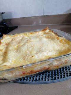 Una foto de Lasagna de atún