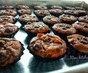 Resep Teruji Brownies cup kering crunchy no mixer Hari Ini Resep Teruji Brownies cup kering crunchy no mixer Hari Ini