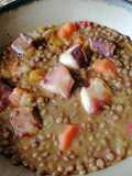 Lentejas con pulpo