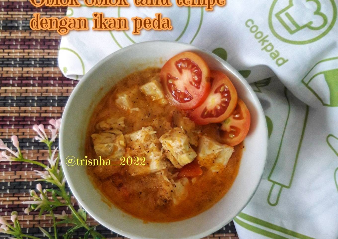 Oblok-oblok Tahu tempe dengan Ikan peda