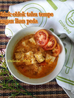 Foto resep Oblok-oblok Tahu tempe dengan Ikan peda
