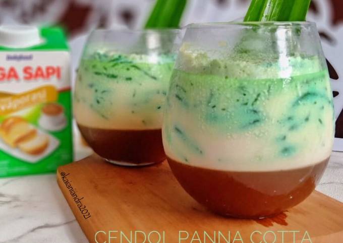 Cendol Panna Cotta