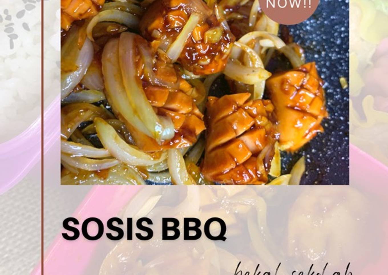 Sosis BbQ- menu bekal sekolah