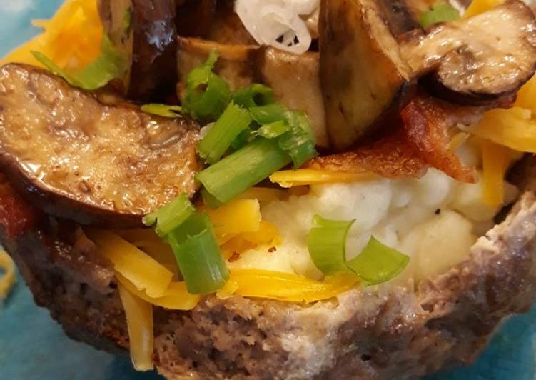 Recipe of Appetizing Loaded Burger Bowls