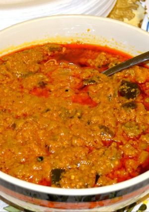 A picture of Tangy brinjal.