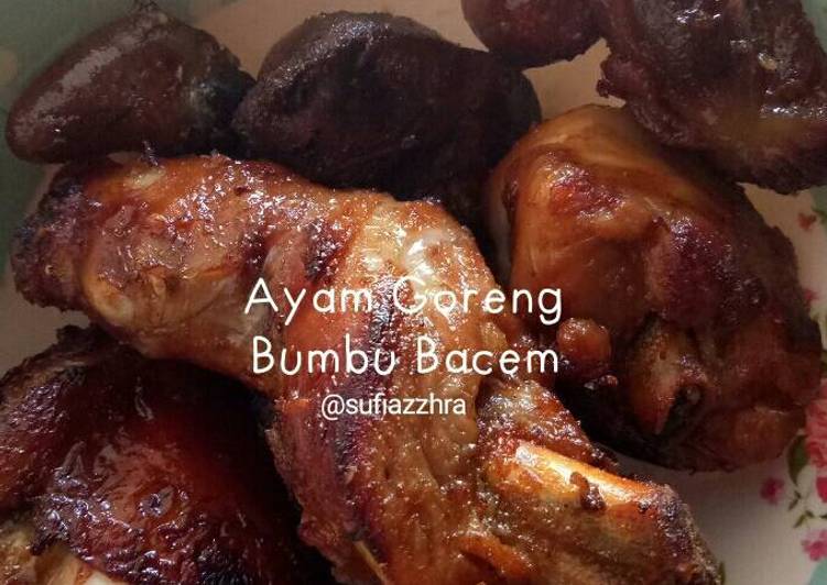 Resep Ayam goreng bumbu bacem, Enak Banget