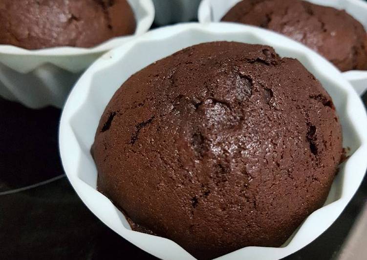 Steps to Prepare Ultimate Simple Chocolate muffins
